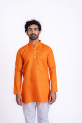 LN_MEN_S_orange_SHORT_KURTA
